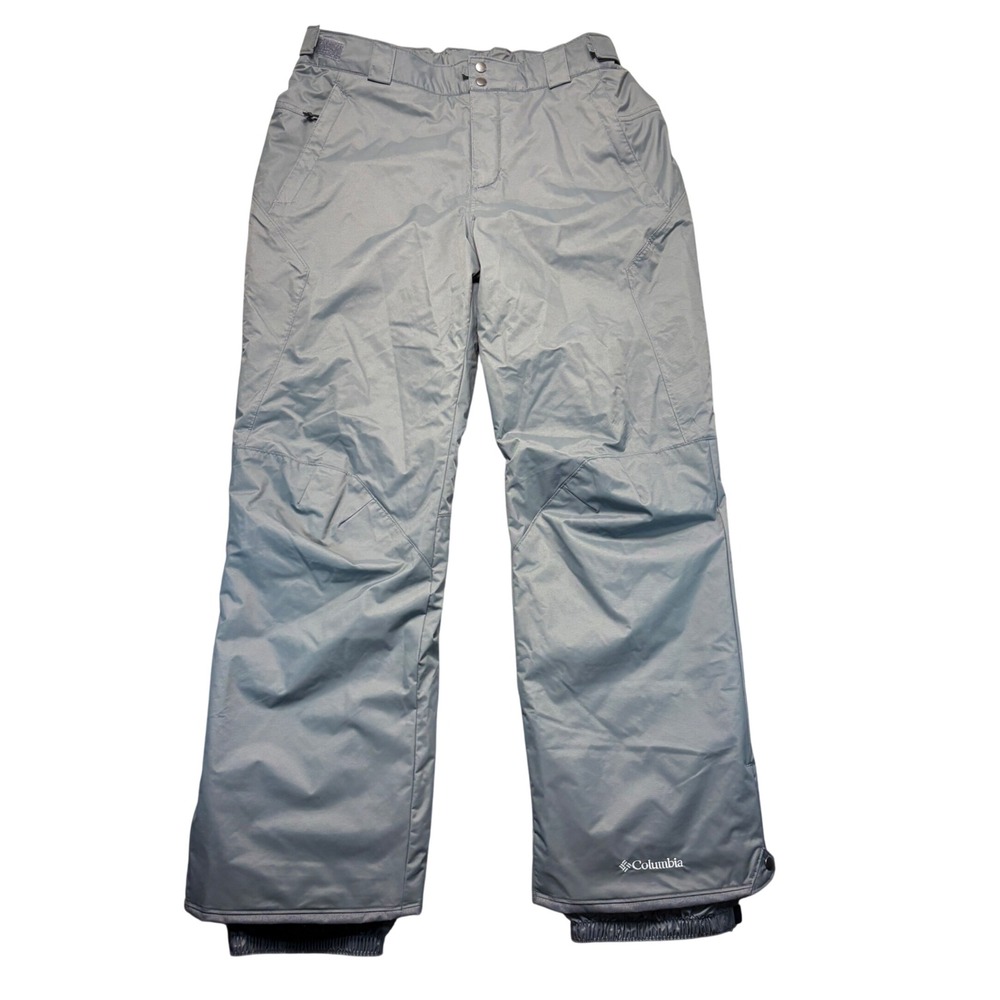 Columbia Omni-Tech Waterproof Snow Pants Mens Large Tall Grey Insulated Skiing